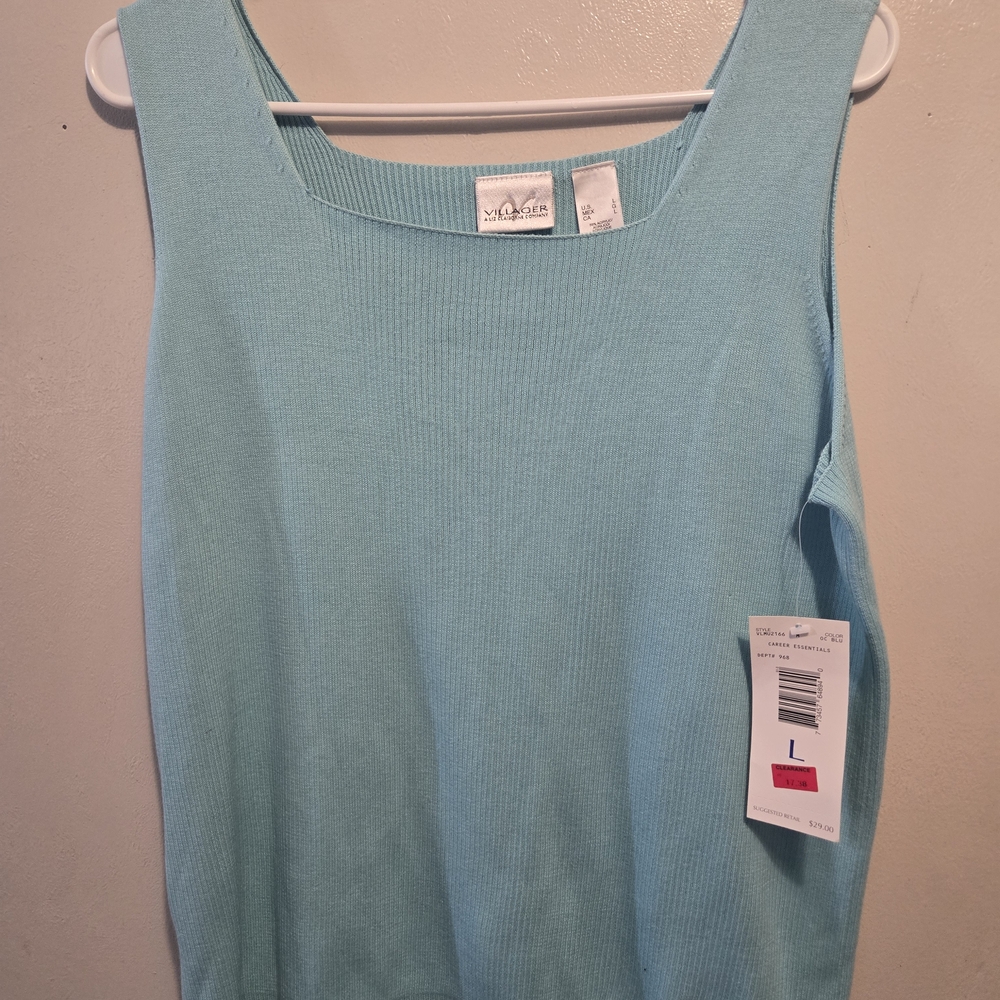 Light Blue Sleeveless Top